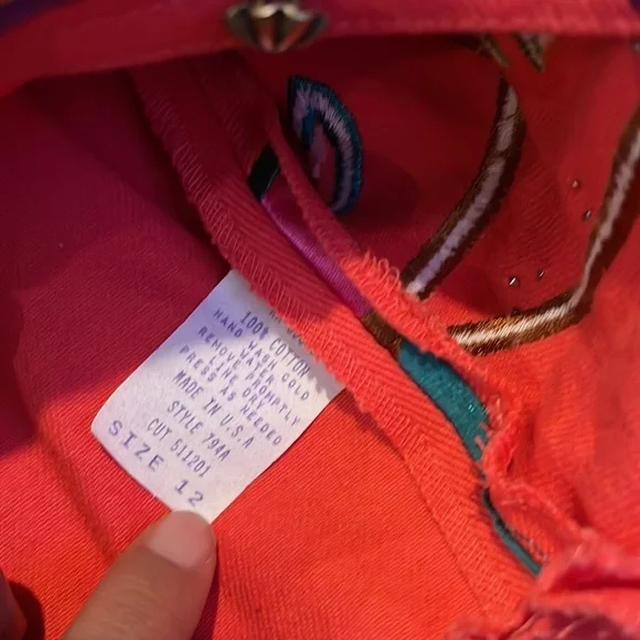 Vintage Hairston Roberson Ropa Southwestern Vest sz 12 - Picture 5 of 6